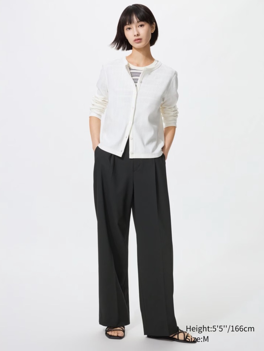 UNIQLO Black Pleated Wide Pants - NWOT!